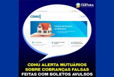 CDHU alerta mutuários sobre cobranças falsas feitas por meio de boletos avulsos