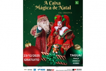 Taguaí divulga programação especial de final de ano com cultura, música e espírito natalino