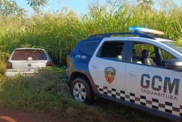 Veículo furtado em Piraju é recuperado pela GCM em Taquarituba