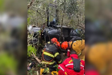 Queda de helicóptero em Iaras mobiliza forças de segurança e leva à captura de procurado