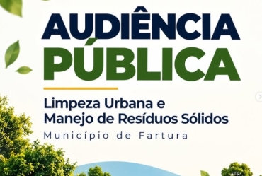 Fartura discute proposta de taxa de limpeza pública em audiência na Câmara