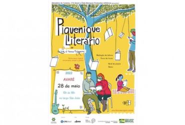 Largo São João recebe Piquenique Literário no dia 28 de maio em Avaré