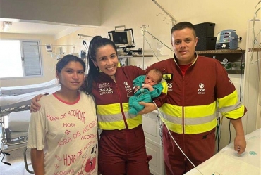 Equipe de resgate da CCR SPVias salva bebê engasgado na Castello Branco em Iaras