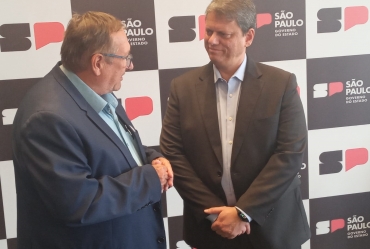 Prefeito Valtinho Boranelli se reúne com governador Tarcísio de Freitas