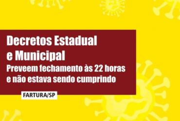 Reunião define fechamento de bares e restaurantes às 22 horas em Fartura