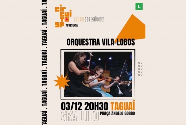 Orquestra de Câmara Villa Lobos vai se apresentar em Taguaí 