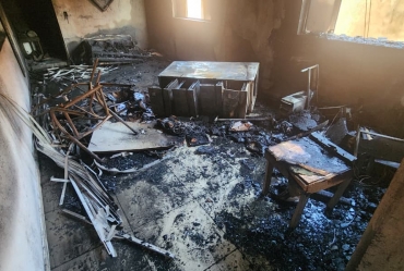 Incêndio atinge barracão no bairro Santa Virgínia em Taquarituba; Defesa Civil e GCM atuam no atendimento