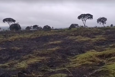 Incêndio atinge quatro hectares de área verde em Itaí