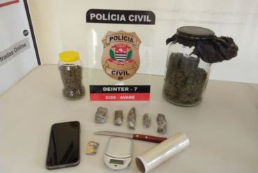 Polícia Civil prende homem em flagrante por tráfico de drogas em Avaré 