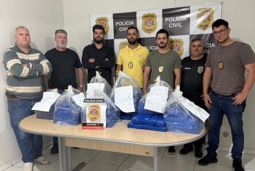Polícia Civil intercepta carregamento de 94 kg de maconha e prende casal em flagrante em Piraju