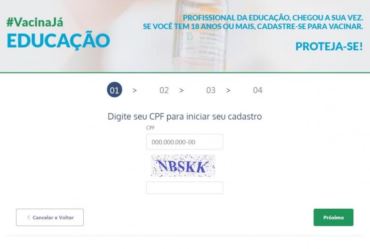 Profissionais da Educação de 18 a 44 anos são vacinados a partir de desta sexta-feira, 11 em Avaré