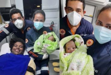 Samu de Fartura realiza parto dentro da ambulância durante a madrugada