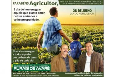 28 de Julho | Dia do Agricultor