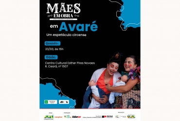 Avaré recebe comédia teatral e oficina de palhaçaria gratuitas no dia 23