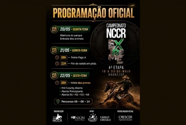 Avaré recebe 4ª etapa do Campeonato NCCR Extreme com evento aberto ao público