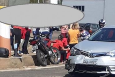 Motociclista sofre acidente no túnel de acesso sob a Rodovia João Mellão