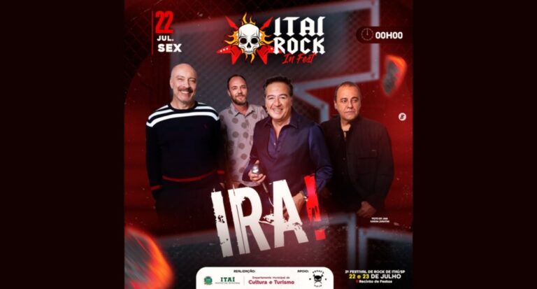 Ira é a primeira atração confirmada do Itaí Rock Fest