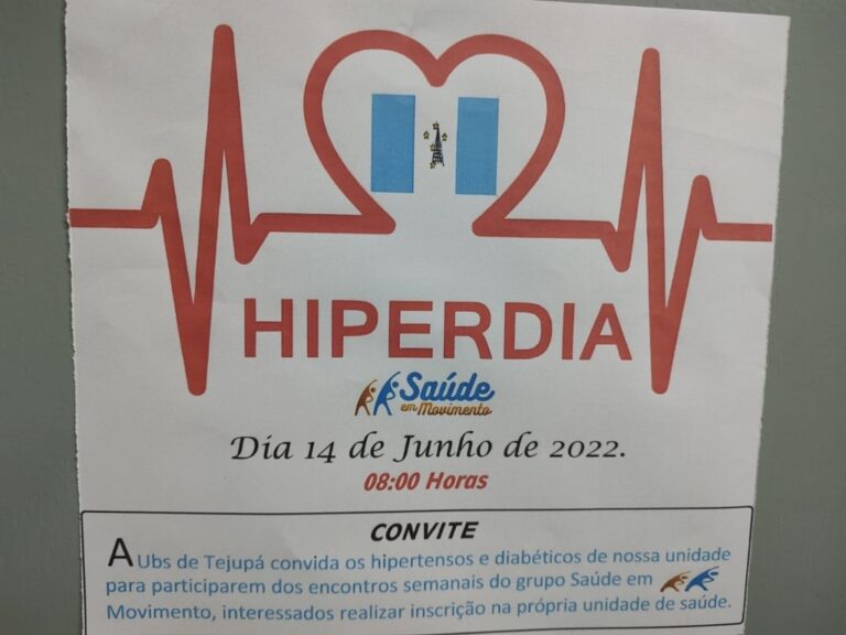 Secretaria de Saúde de Tejupá  promove o “Hiperdia”
