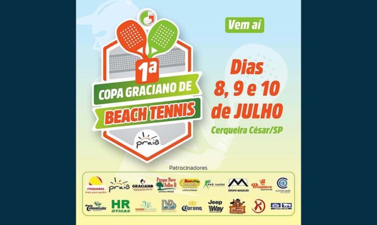 Cerqueira Cesar realiza 1ª Copa Graciano de Beach Tennis