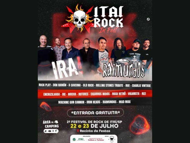 Ira e Raimundos se apresentam neste final de semana em Itaí