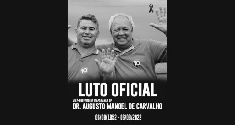 Itaporanga se despede do saudoso Dr. Augusto de Carvalho