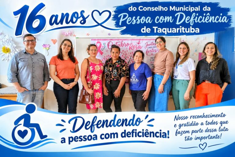 Conselho Municipal da Pessoa com Deficiência de Taquarituba completa 16 anos de atuação