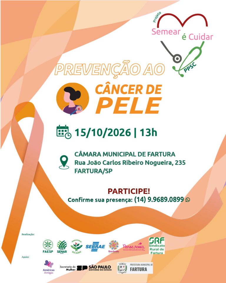 “Semear é Cuidar”, com foco em câncer de pele, será lançado na quinta-feira em Fartura