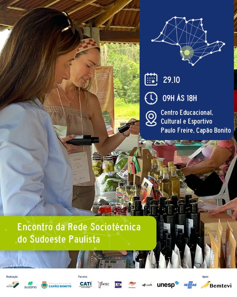Capão Bonito recebe Encontro da Rede Sociotécnica do Sudoeste Paulista no dia 29 de outubro